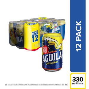 CERVEZA AGUILA LTA 330ML X12