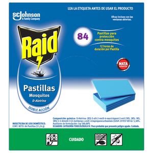 INSECT RAID PASTILLAS 84 RPTOS 100G
