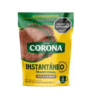 CHOCOLATE  CORONA INSTANTANIO TRADICIONAL 200G