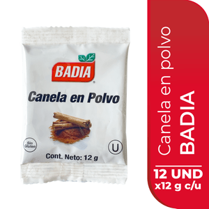 CONDIMENTO BADIA CANELA EN POLVO 12g X12un