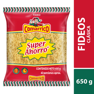 PASTA FIDEO COMARRICO CLASICA 650g
