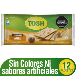 GALLETA TOSH MIEL FIT 324g