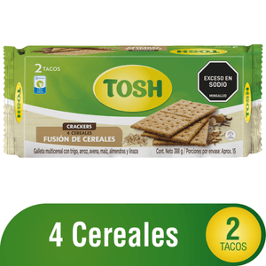 GALLETA TOSH FUSION CEREAL FIT 388g