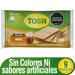 GALLETA TOSH MIEL FIT 243g