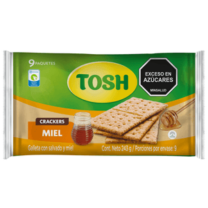 GALLETA TOSH MIEL FIT 243g