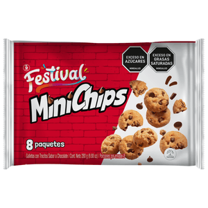 GALLETA FESTIVAL MINICHIPS X8 280g