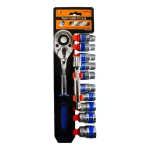 Juego De Copas Mas Ratchet De Fuerza 12 Pcs Cr-v