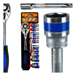 Juego De Copas Mas Ratchet De Fuerza 12 Pcs Cr-v