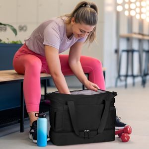 Bolso Maleta Mulifuncion Gym Viajes Para Dama 2 Piezas Negro