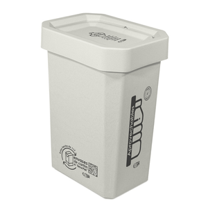 Caneca-Papelera Ecobins Vaiven 53L Blanco-Reciclable Aprovechable