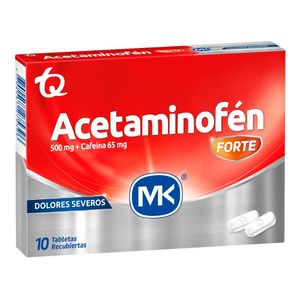 ACETAMINOFEN FORTE 500/65MG X 10 TABLETAS