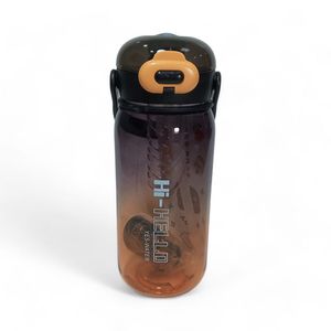Termo Yoyoso Plastico Negro Naranja Colorido de 950 ml Y166422