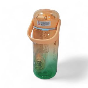 Termo Yoyoso Naranja Verde  Plastico Colorido de 950 ml Y166423