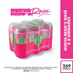 CERVEZA REDD´S ROSE LATA 269ML X6