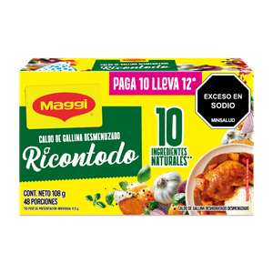 Caldo de Gallina Maggi desmenuzado RICONTODO 12X10 108G