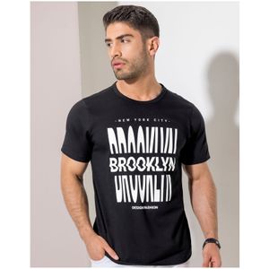 Camiseta Hombre Negro Mp 2145