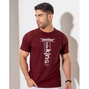 Camiseta Hombre Vinotinto Mp 2140