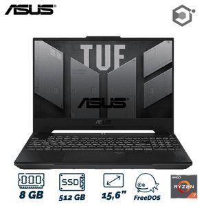 Portátil Asus TUF Gaming FA506NCR HN007W  AMD Ryzen 7 7435HS  8GB RAM SSD 512GB 15P NVIDIA GeForce GTX 3050 4GB