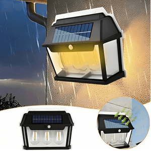 Lampara Solar De Pared Exteriores 3 Bombillos Led 5w Bk-888