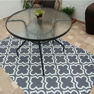 Alfombra de Vinilo Tonal Trébol Gris