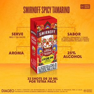 VODKA SMIRNOFF TAMARINDO PICANTE 1000ML