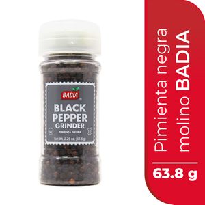 CONDIMENTO PIMIENTA BADIA NEGRA C/MOLINO 63.8g