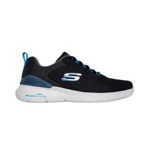 Tenis Skechers Dynamight 2 0 Durron Hombre Color Negro Blanco Azul
