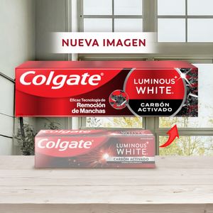 Crema Dental Colgate Blanqueadora Luminous White Carbon 75 Ml