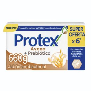 Jabón Antibacterial PROTEX Avena Barra Pack 6 und 110 g - Protección Antibacteriana