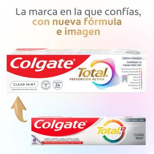 Crema Dental Colgate Total Clean Mint Prevención Activa 75 Ml X3 Unds