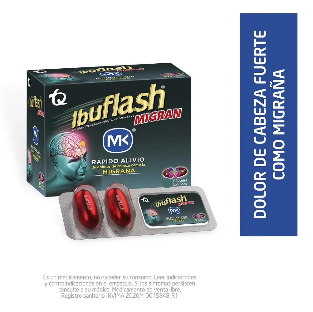 IBUFLASH MIGRAN BLISTER X2 CAP