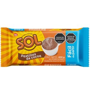 CHOC SOL PASTILLAS COCOA 400G