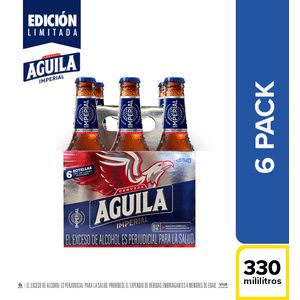 CERVEZA AGUILA IMPERIAL NRB 330ML X6