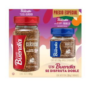 CAFE BUENDIA CL 170G+VAINILL 50G D/PACK