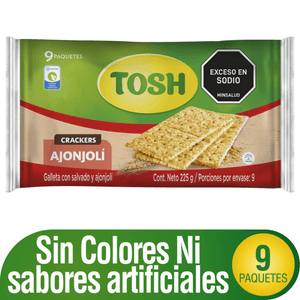 GALLETA TOSH AJONJOLI FIT 225g