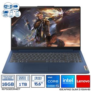 Computador Portatil Lenovo 15IAH8 Intel Core i5-12450H Ram 16GB - 1TB 15,6 FHD