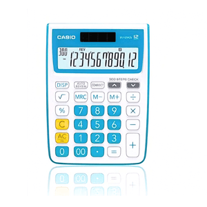 Calculadora Casio12 Digitos Mj-12vcb-bu Color Azul-Blanco