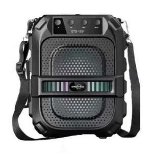 Parlante Recargable 6.5" GTS-1191 Color Negro Con Bluetooth Y FM