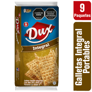 Galleta Dux Integral Bolsa 9X3 Unds