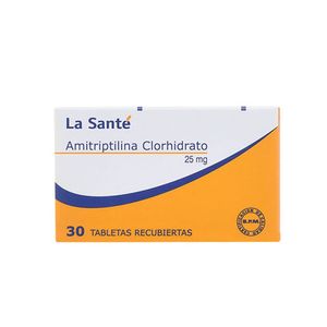 Amitriptilina Clorhidrato 25 Mg La Santé X30 Tabletas