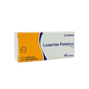 Losartán Potásico La Sante 50 Mg Caja X 30 Tabletas