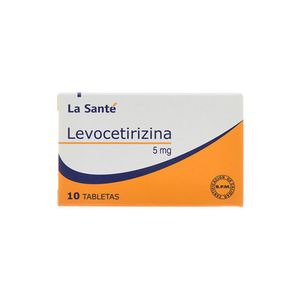 Levocetirizina 5 Mg La Santé X10 Tabletas