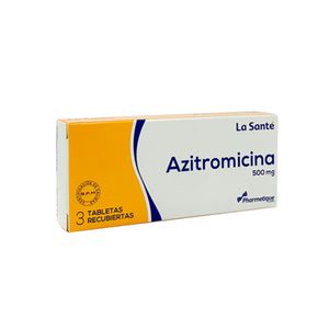 Azitromicina 500 Mg La Santé X3 Tabletas