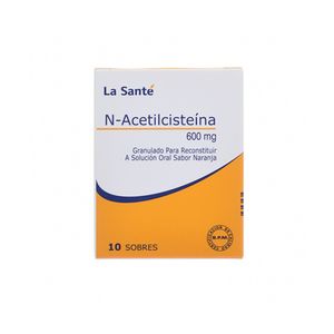 N-Acetilcisteína 600 Mg La Santé X10 Sobres