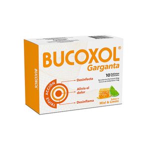 Bucoxol Triple Acción Miel Limón X10 Tabletas
