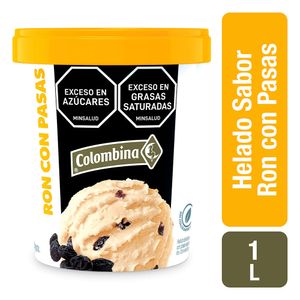 Helado Colombina con Pasas 1 Lt
