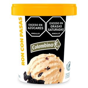Helado Colombina con Pasas 1 Lt
