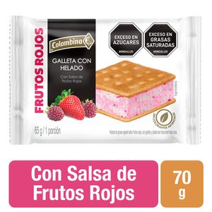 HELADO COLOMBINA GALLETA FRUT ROJ 65g