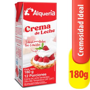 Crema de Leche Alquería Semientera 180 G