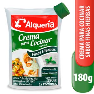 Crema para Cocinar Alquería Finas Hierbas 180 G